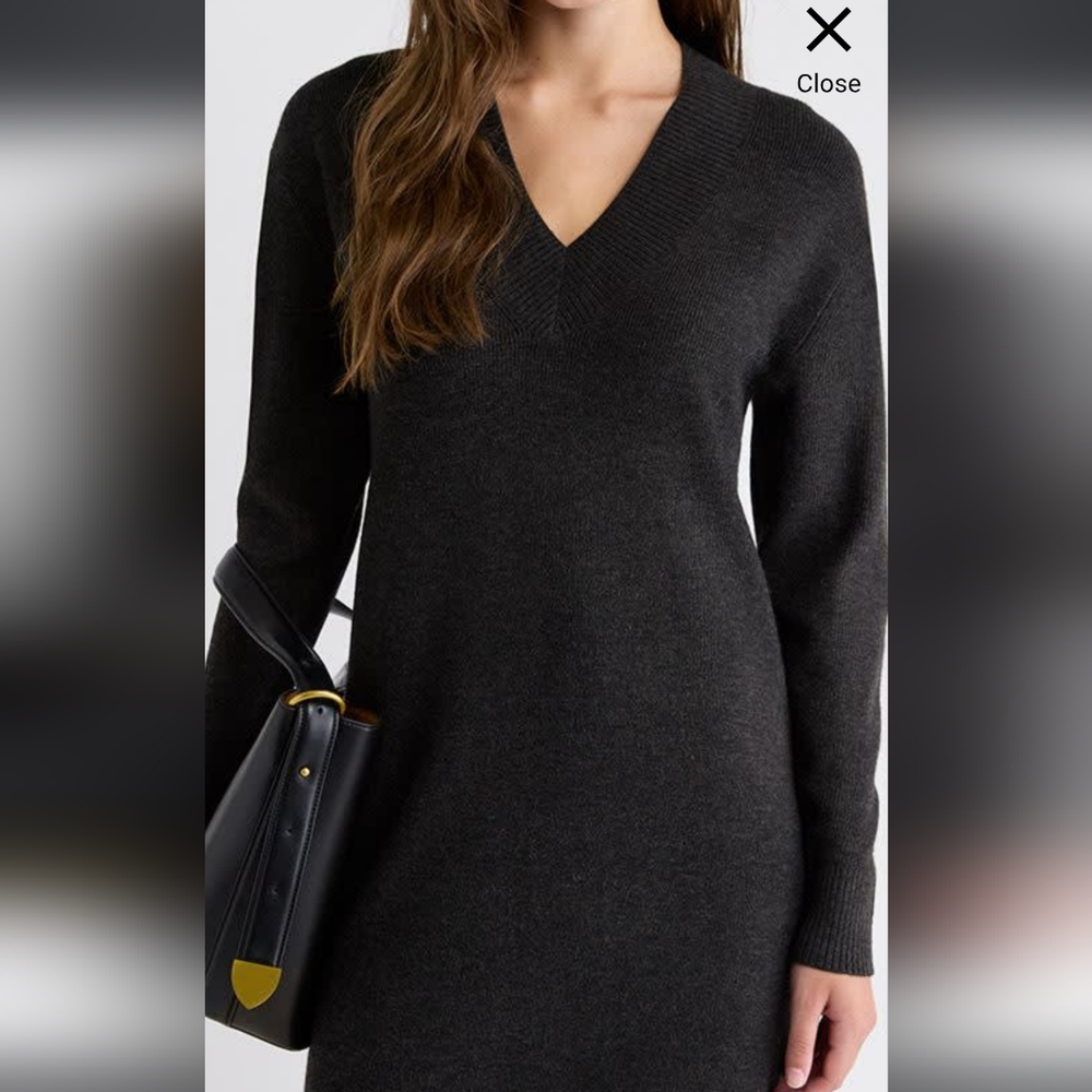 Elegant Black V-Neck Sweater